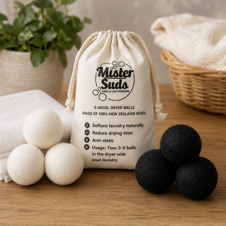 Premium Wool Dryer Balls (6 Pack)